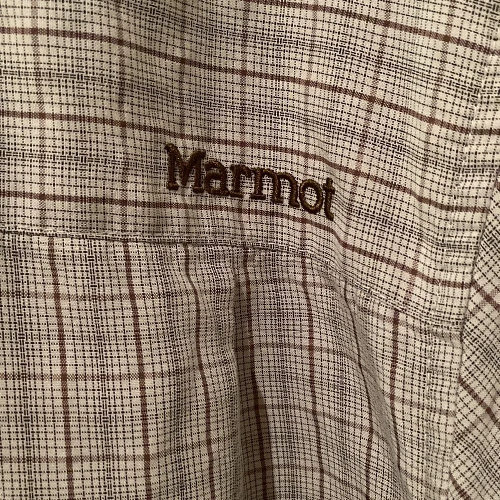 Marmot Plaid Button Down Short Sleeve Shirt